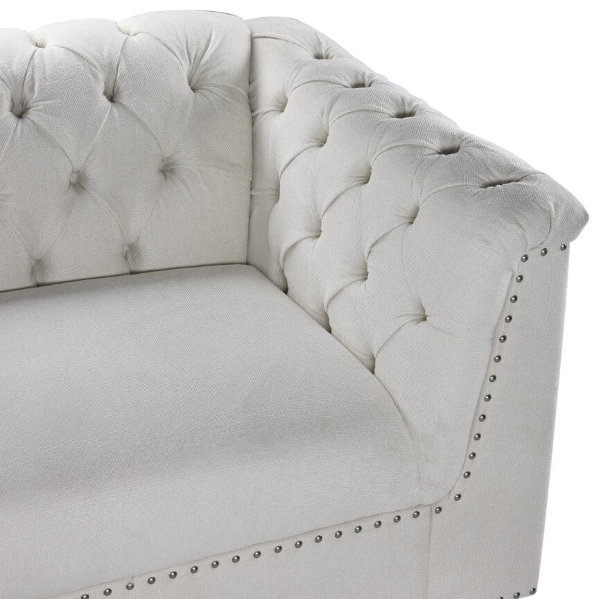 Veronica 3 Pc. Living Room Package - Cream