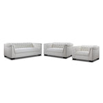 Veronica 3 Pc. Living Room Package - Cream