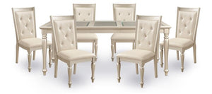 Viola 7-Piece Dining Set - Silver
