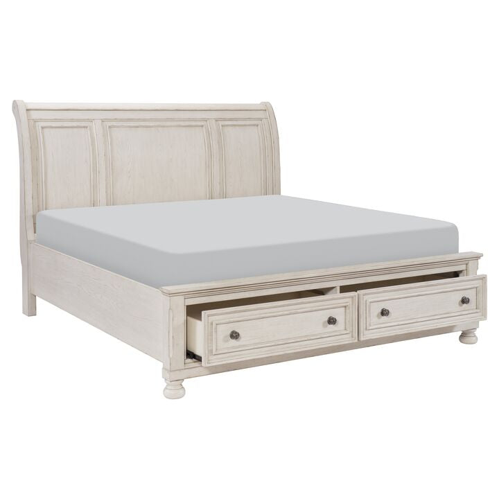 Windchester 6-Piece Queen Storage Bedroom Set - Antique White