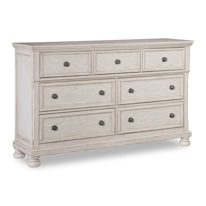 Windchester 7 Drawer Dresser - Antique White