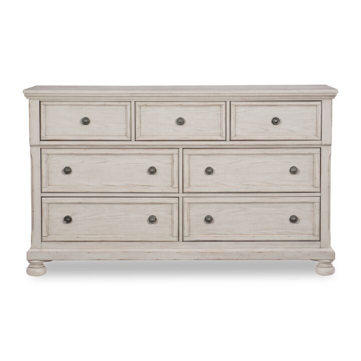 Windchester 7 Drawer Dresser - Antique White