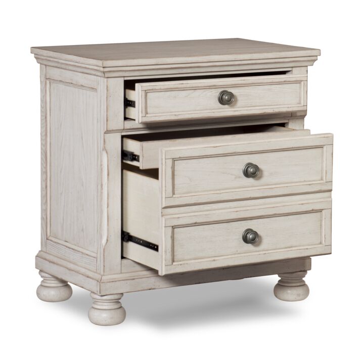 Windchester Night Table - Antique White