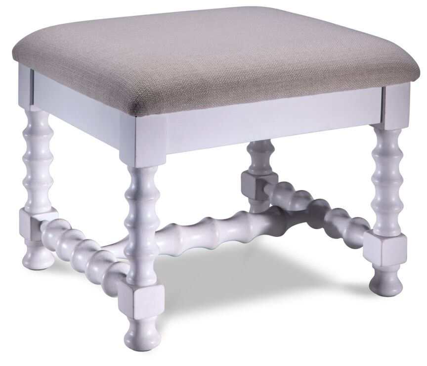 Winslow Coffee Table with Two Ottomans - Antique White
