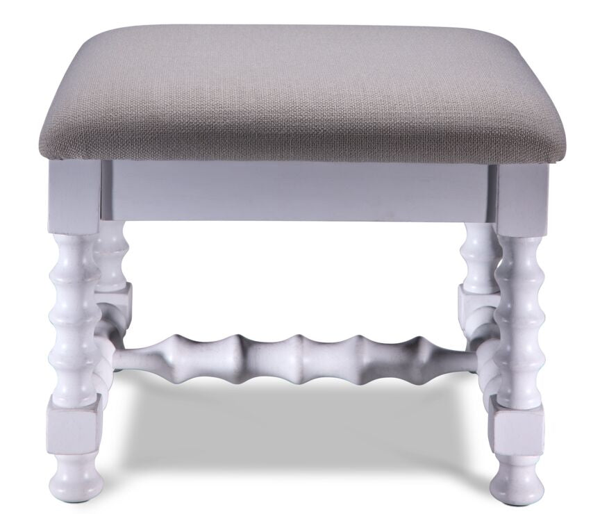 Winslow Coffee Table with Two Ottomans - Antique White