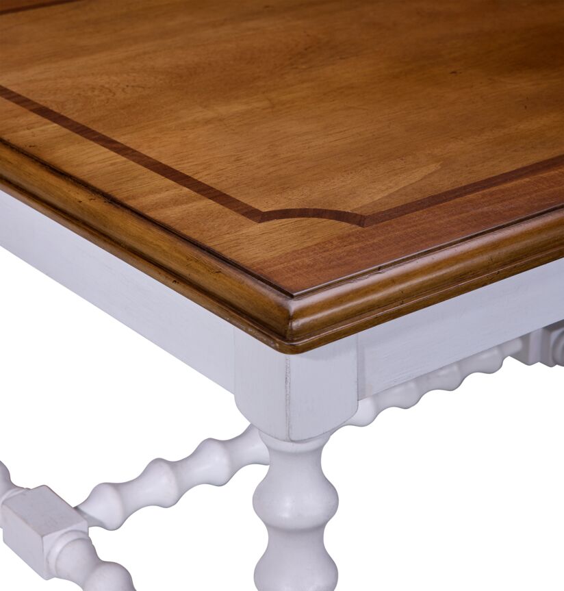 Winslow Coffee Table with Two Ottomans - Antique White