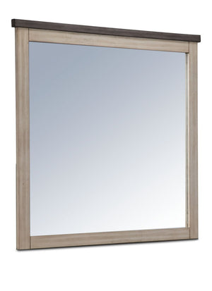 Woodland Miroir – gris, beige altéré