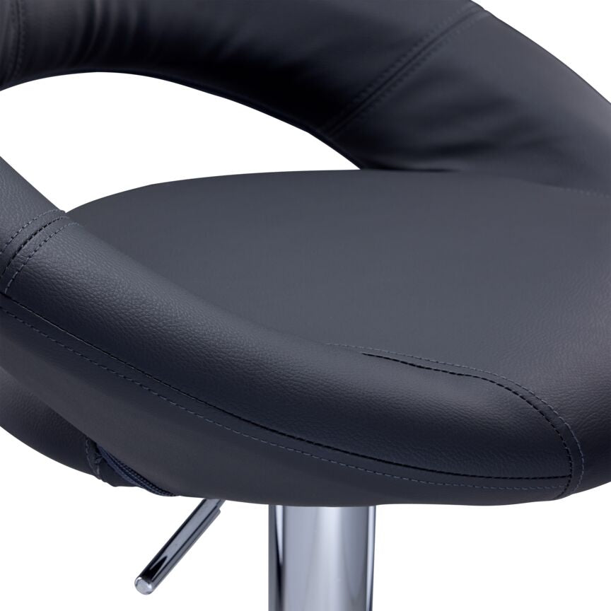 Zoe Bar Height Stool - Grey