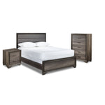 Sophie 5-Piece Full Bedroom set- Weathered Grey