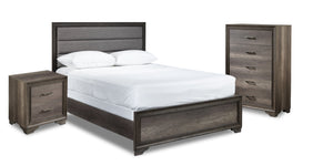 Sophie 5-Piece Full Bedroom set- Weathered Grey