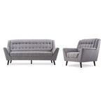 Stanley Sofa and Chair Set - Grey