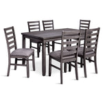 Storm 7-Piece Dining Package - Dark Grey