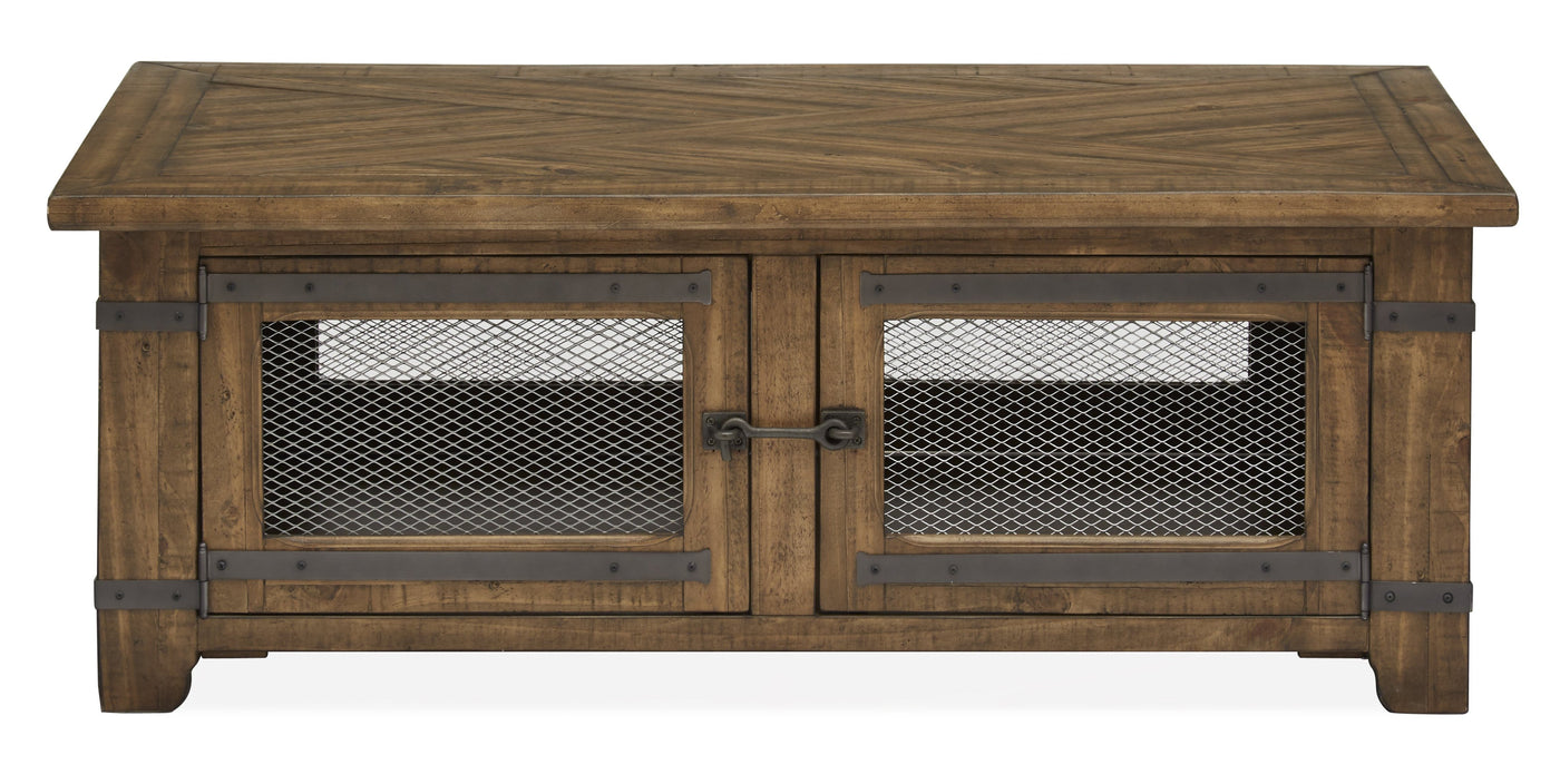 London Lift-Top Coffee Table - Natural Pine