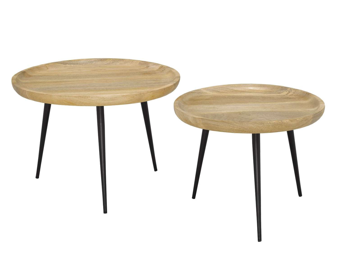 Tamsyn Nesting Tables (Set of 2) - Oak and Black