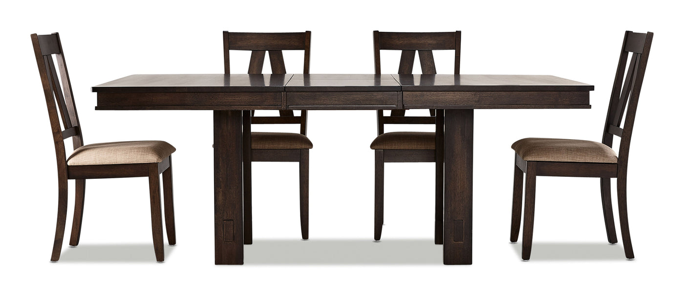 Thompson 7-Piece Dining Room Set - Dark Oak