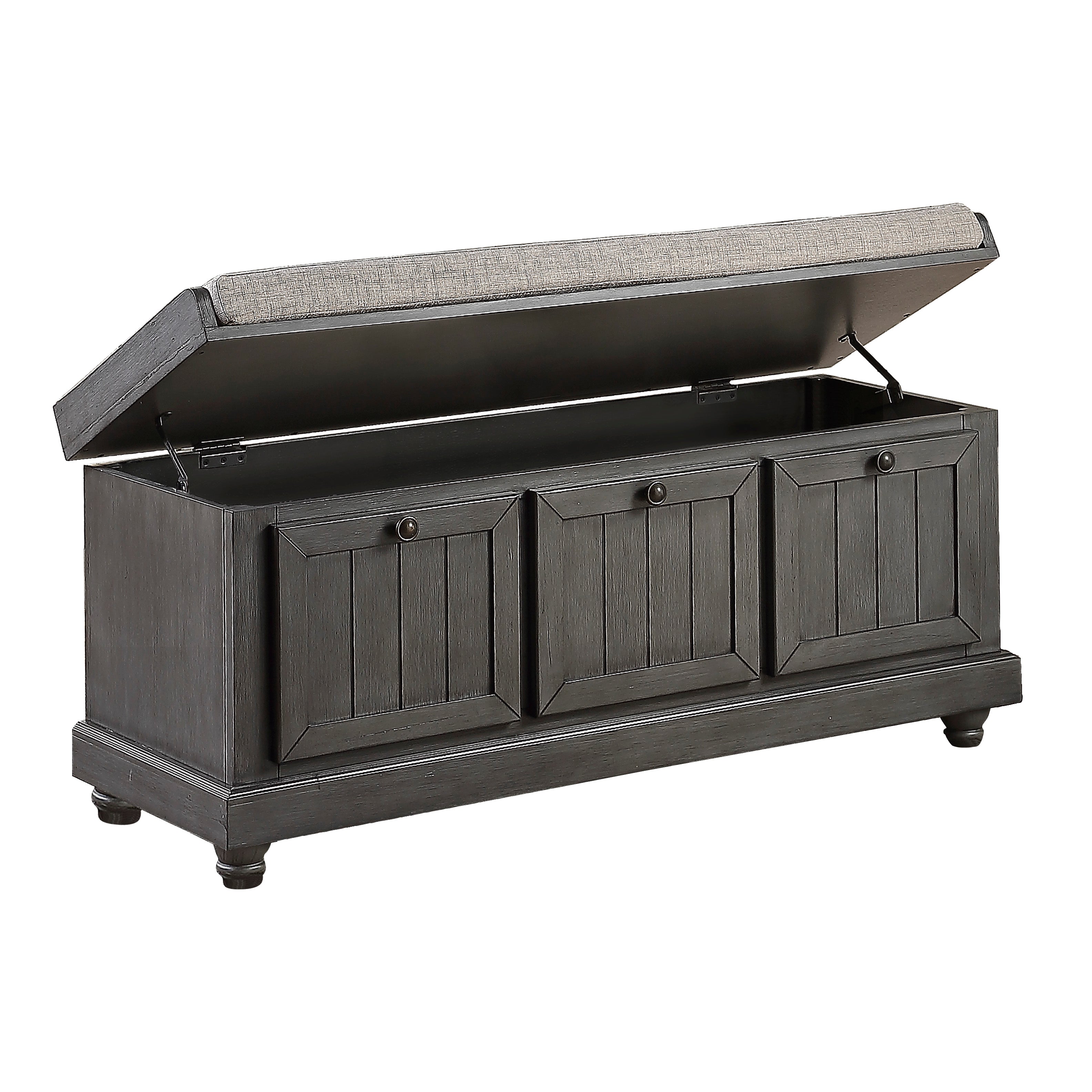 Woodwell Storage Bench - Grey