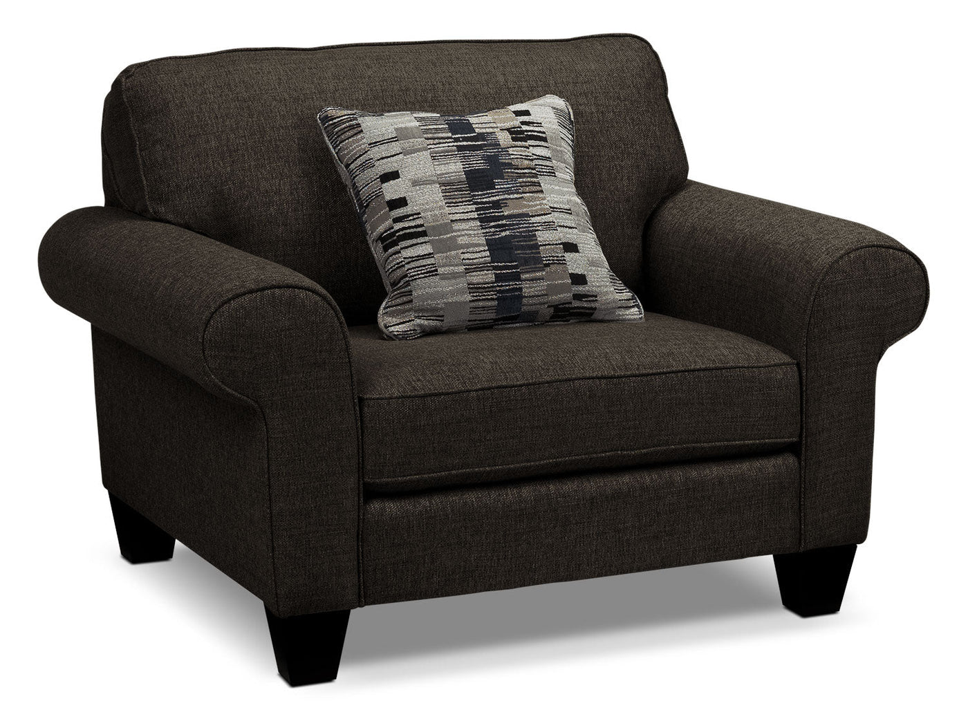 Drake Sofa and Chair Set - Pewter