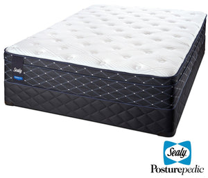 Sealy Familiar Plush Queen Mattress and Boxspring Set