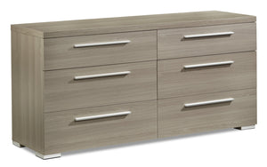 Bay Hill 6 Drawer Dresser - Grey