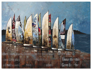 Sail Canvas Painting (48" X 36")