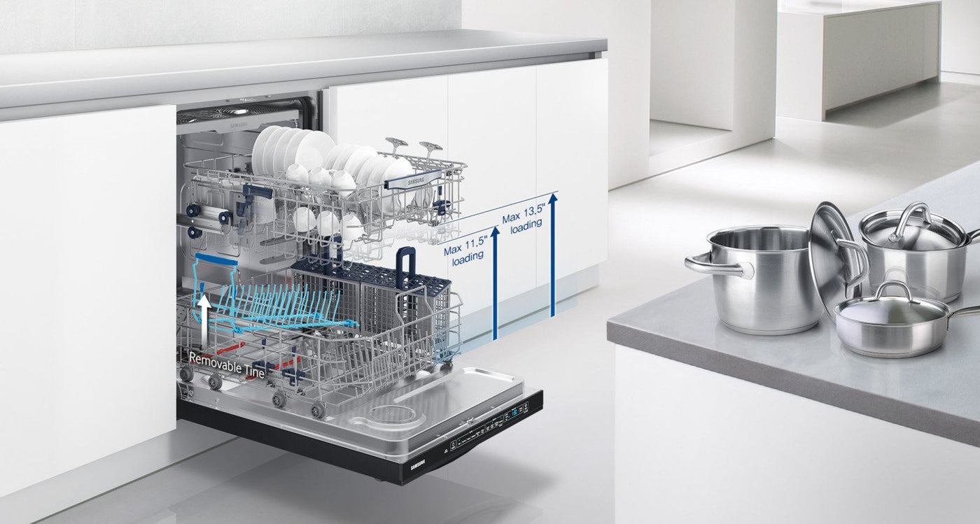 Samsung Black Stainless Steel 24" Dishwasher -	DW80K7050UG/AC