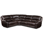 Santorini 5-Piece Power Reclining Sectional - Walnut