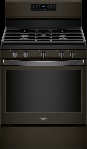 Whirlpool Black Stainless Steel Freestanding Gas Convection Range (5.0 Cu. Ft.) - WFG550S0HV