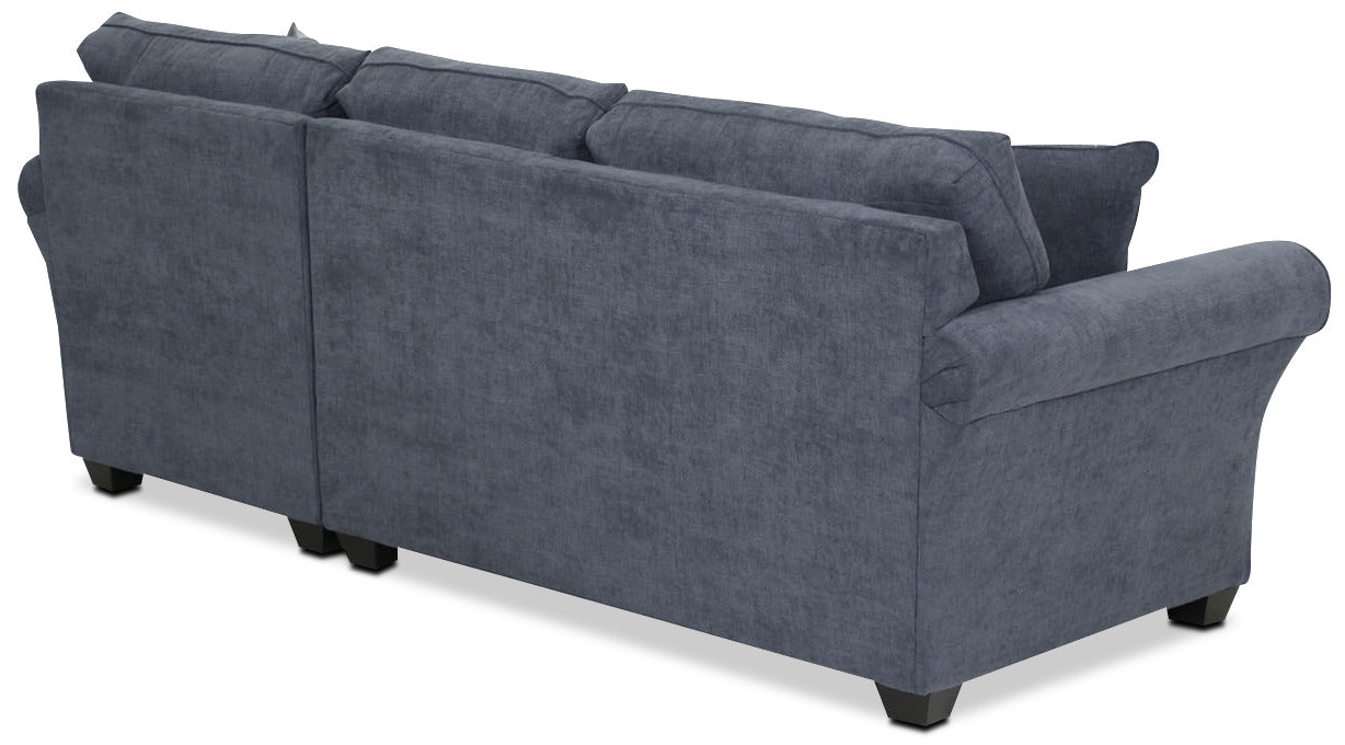 Althea 2-Piece Sectional with Right-Facing Chaise - Navy