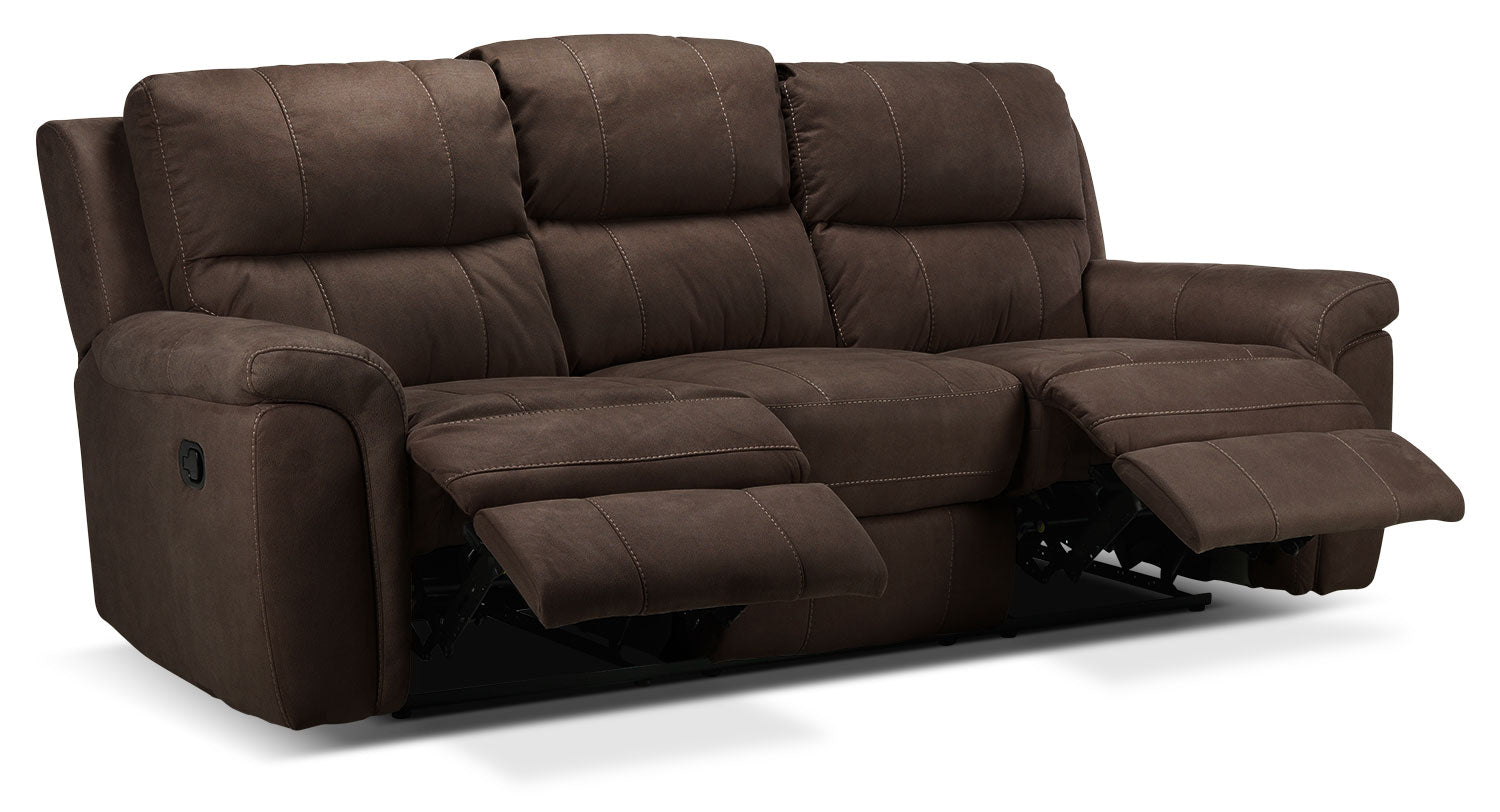 Roarke Reclining Sofa - Walnut