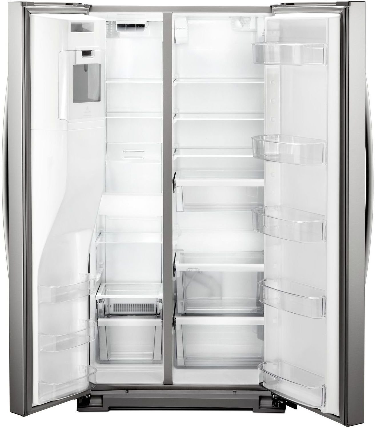 Whirlpool Stainless Steel Counter-Depth Side-by-Side Refrigerator (21 Cu. Ft.) - WRS571CIHZ