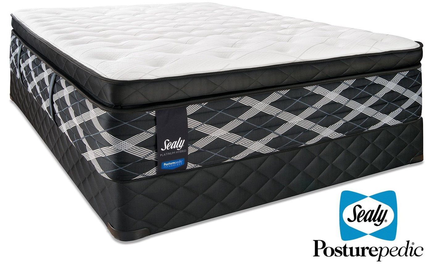 Sealy Mastery Hybrid Plush Queen Mattress and Boxspring Set