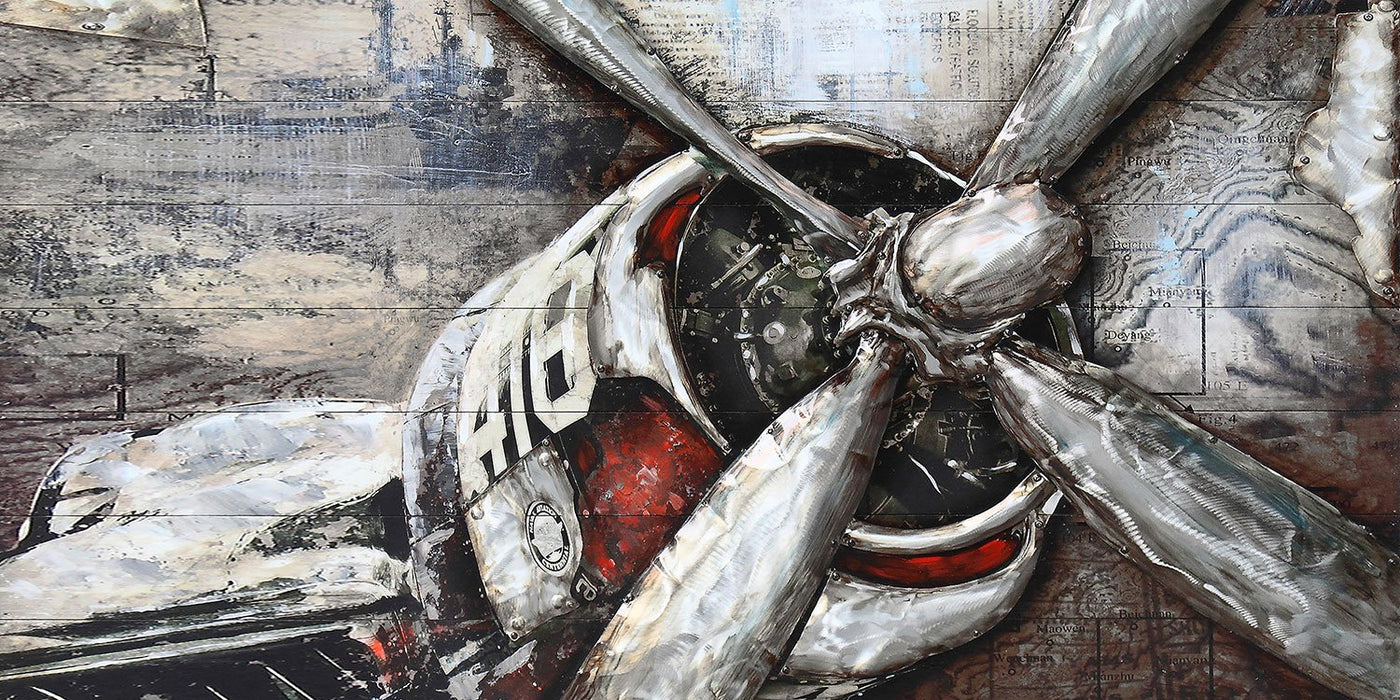 Fly Rider Metal Canvas Painting (60" X 30")