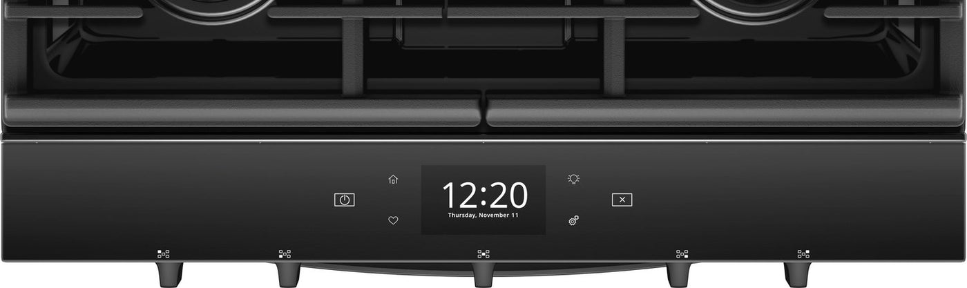 Whirlpool Black Slide-In Gas True Convection Range (5.8 Cu. Ft.) - WEG750H0HB