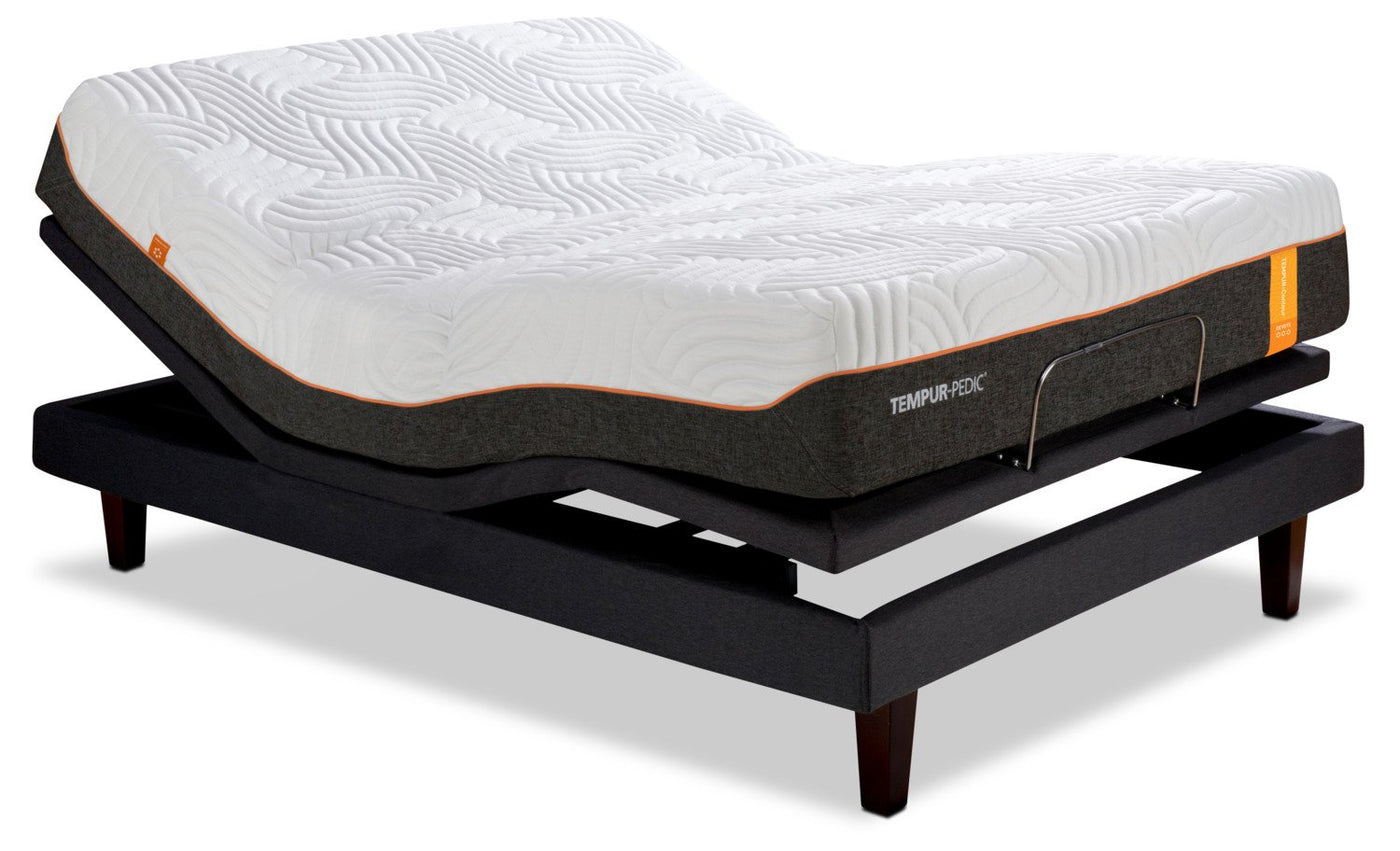 Tempur-Pedic Devote Firm King Mattress and Split Complete Adjustable Base Set