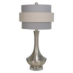 Joan 26" Table Lamp - Silver and Grey