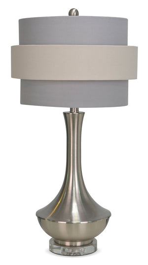 Joan 26" Table Lamp - Silver and Grey