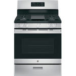 GE Stainless Steel Freestanding Gas Range (5.0 Cu. Ft.) - JCGBS66SEKSS
