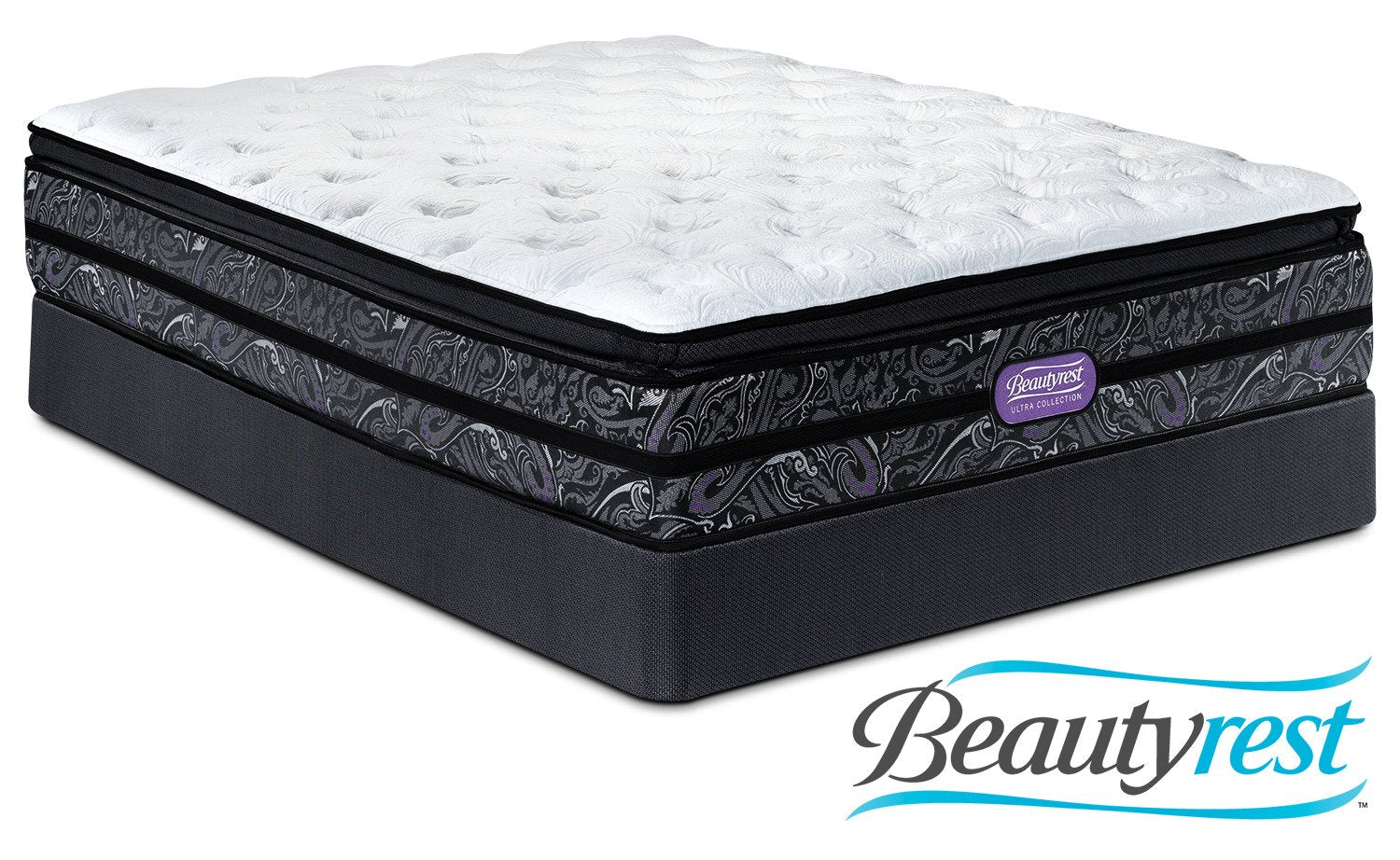 Simmons Beautyrest Ultra Garrett Cushion Firm Full Mattress and Boxspring Set