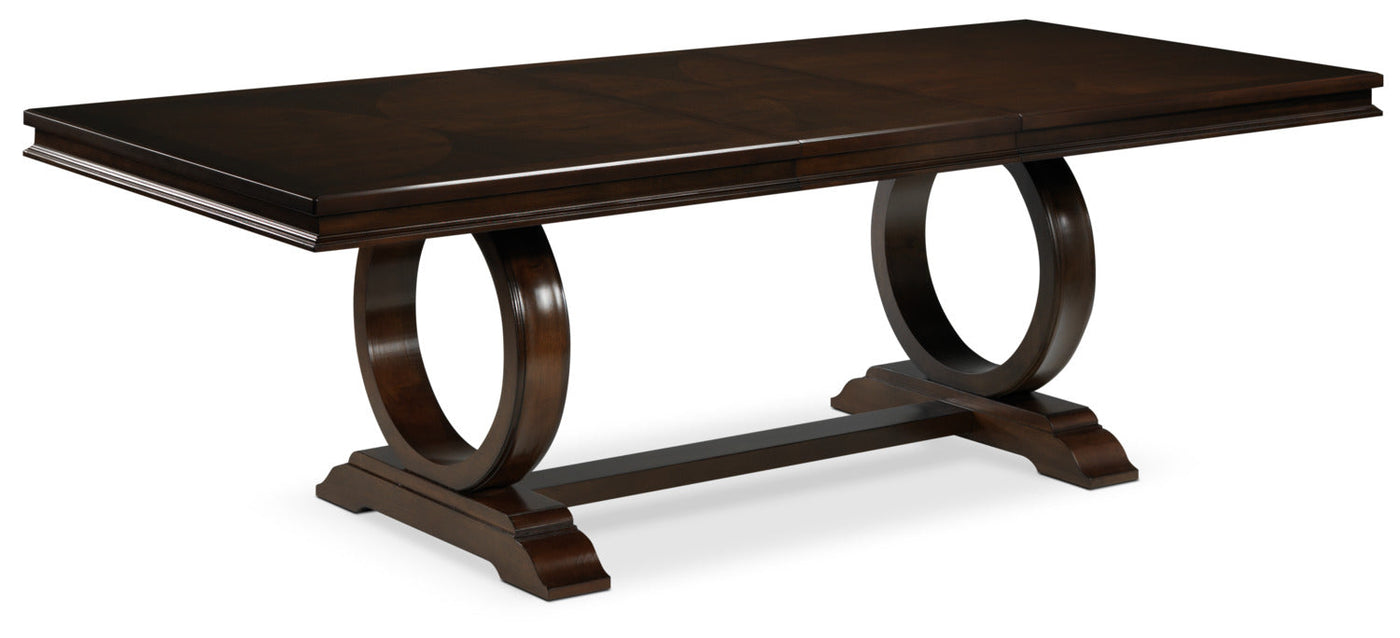 Rosario 7-Piece Dining Room Set - Cherry and Beige