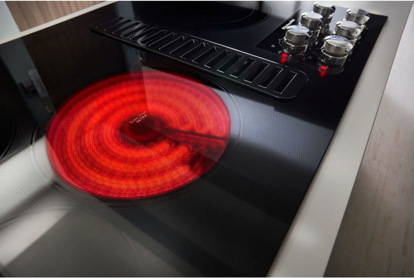 KitchenAid Stainless Steel 36" Electric Downdraft Cooktop - KCED606GSS