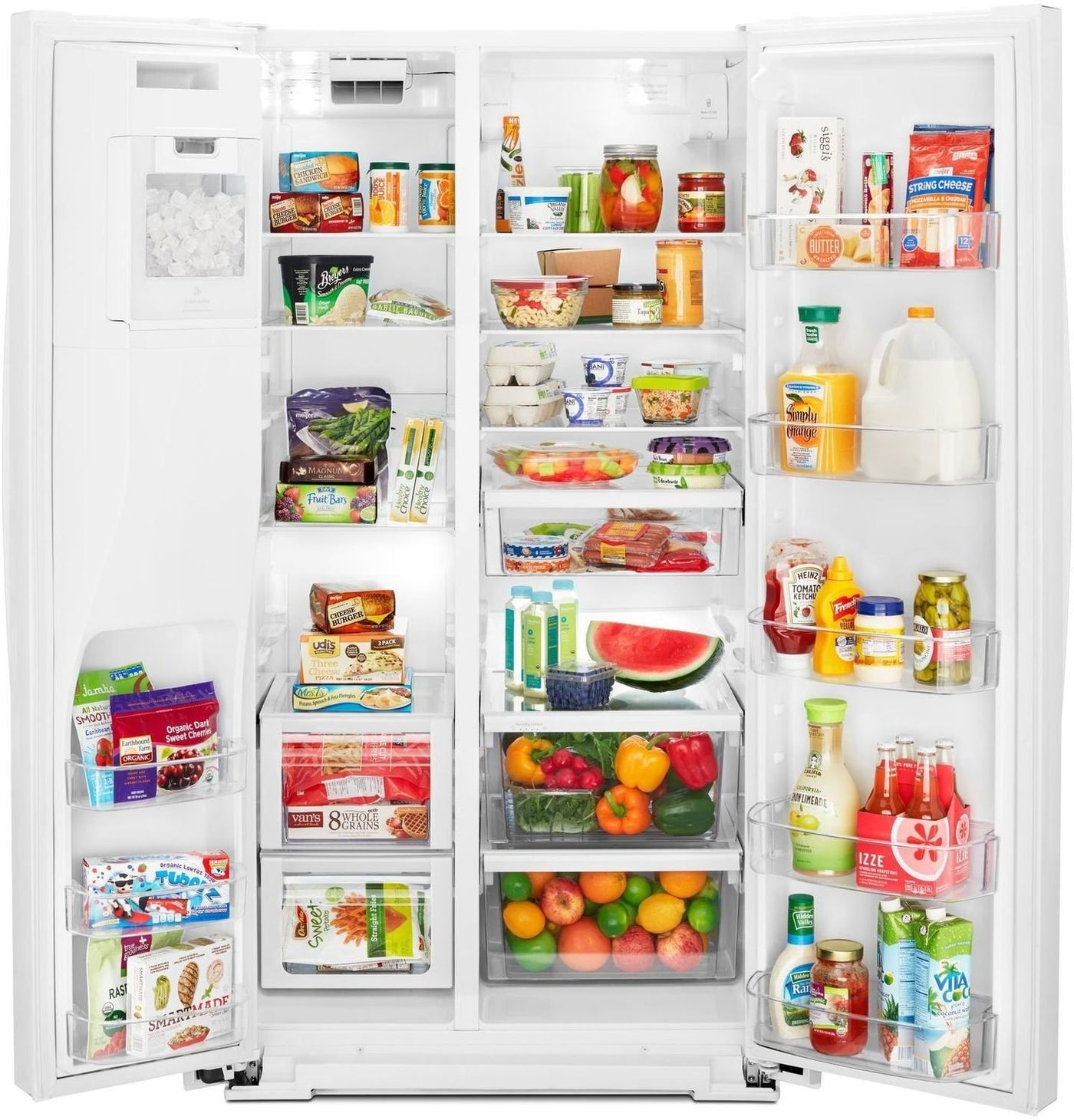 Whirlpool White Side-by-Side Refrigerator (28 Cu. Ft.) - WRS588FIHW