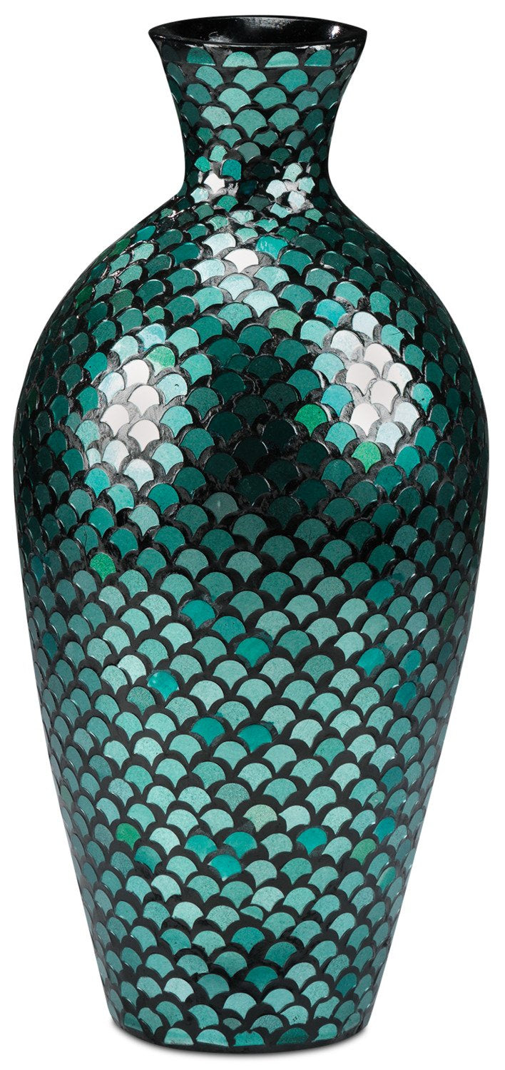 Aida 23" Floor Vase - Blue and Green