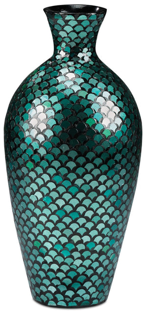 Aida 23" Floor Vase - Blue and Green