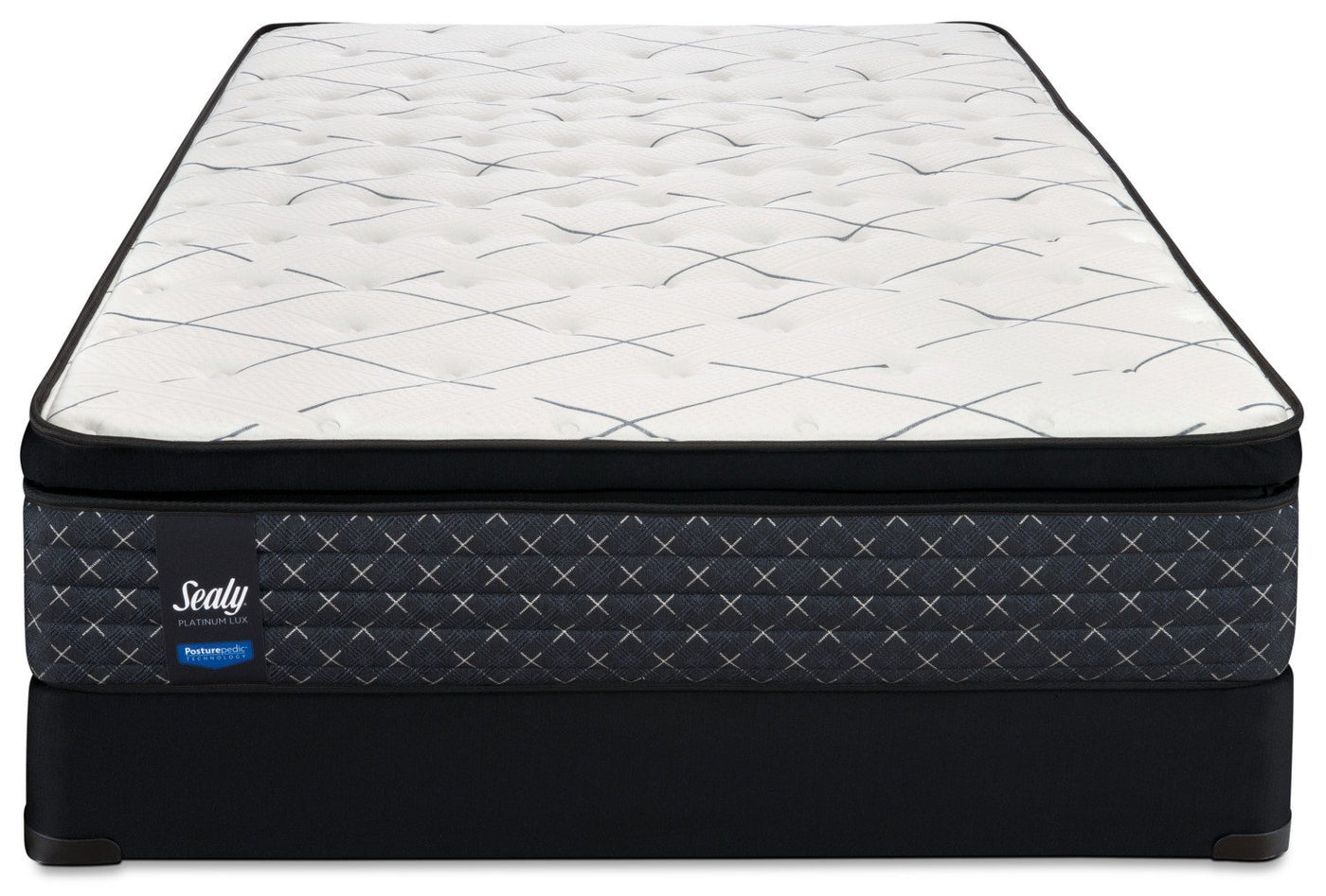 Sealy Pathos Plush King Mattress and Split Boxspring Set