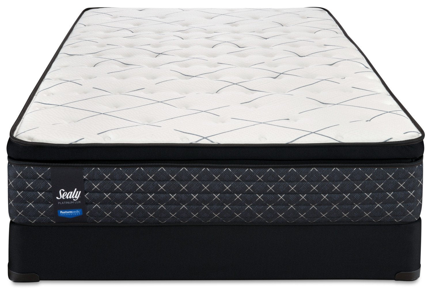 Sealy Pathos Plush Queen Mattress and Boxspring Set