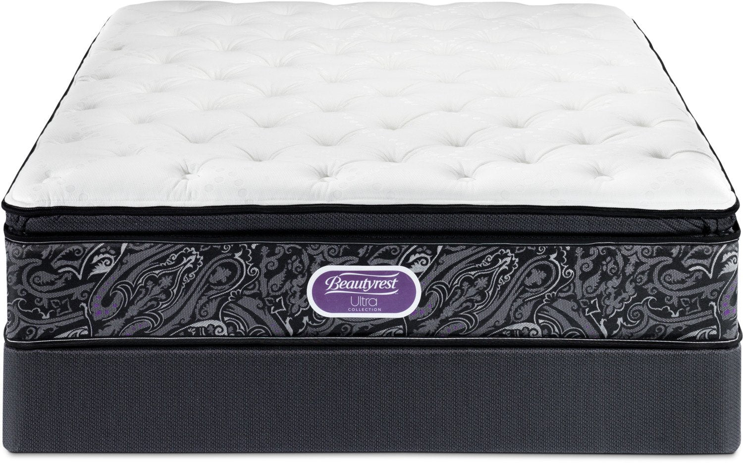 Simmons Beautyrest Ultra Allison Cushion Firm Queen Mattress and Low-Profile Boxspring Set