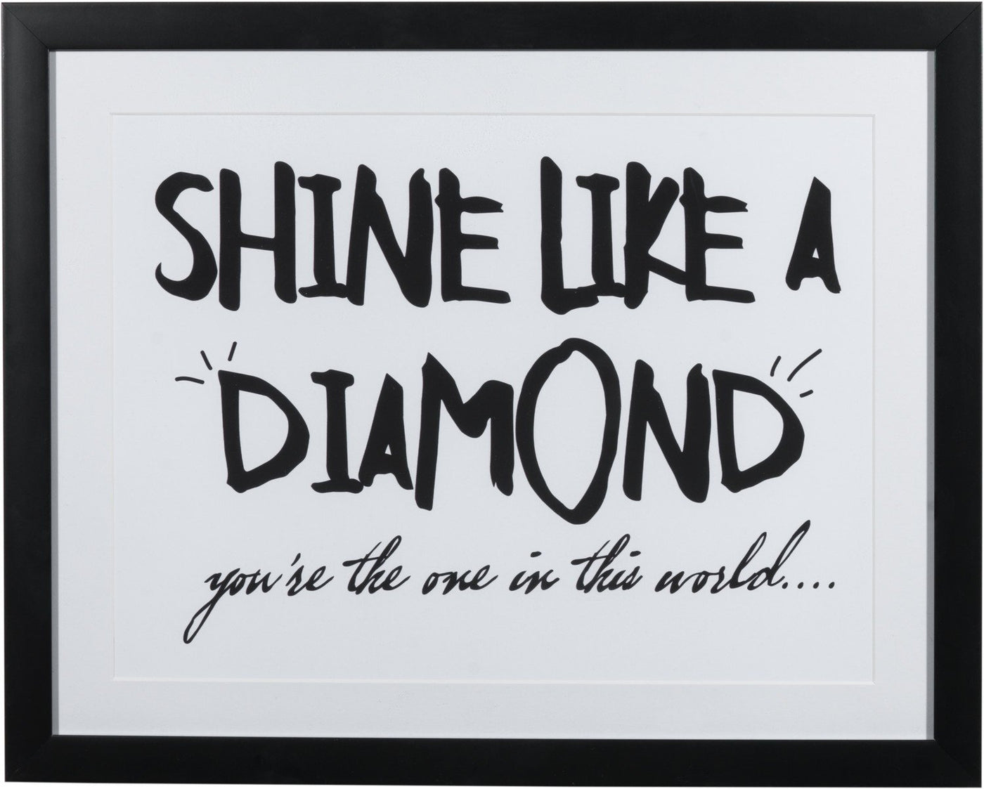 Shine Like A Diamond Framed Print (20" X 16")