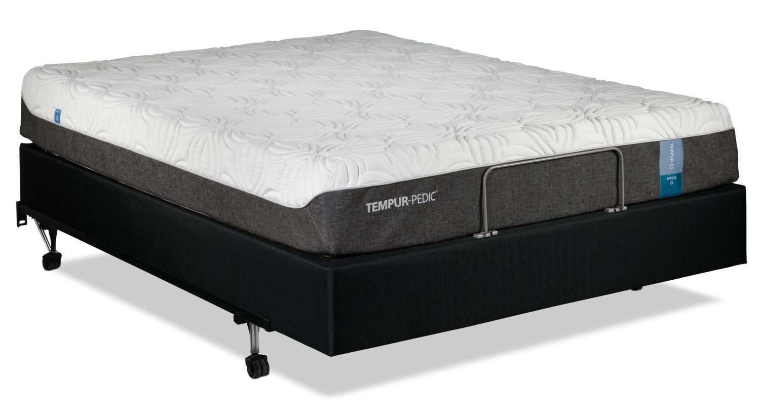 Tempur-Pedic Appeal 2.0 Cushion Firm Queen Mattress and Adjustable Head-Up Base Set