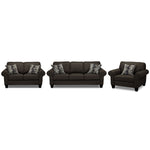 Drake Sofa, Loveseat and Chair Set - Pewter