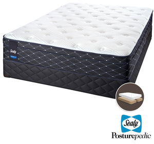 Sealy Familiar Plush King Mattress and Split Boxspring Set